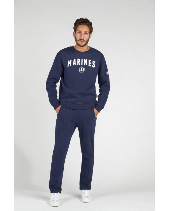 JASON NAVY COTTON JOGGING PANTS