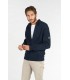 NAVY ALLEN ZIPPED CARDIGAN