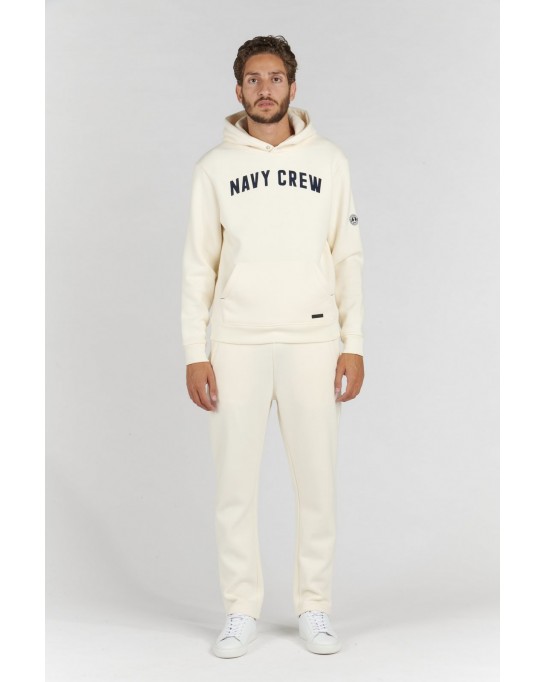BOB SWEATSHIRT À CAPUCHE IVOIRE NAVY CREW