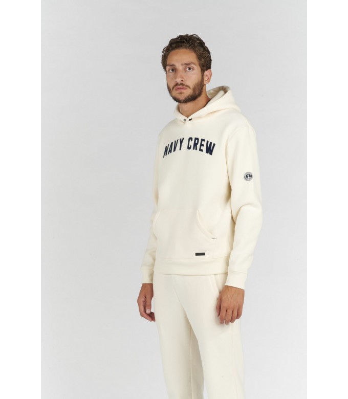 BOB SWEATSHIRT À CAPUCHE IVOIRE NAVY CREW