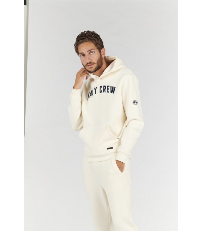 BOB SWEATSHIRT À CAPUCHE IVOIRE NAVY CREW