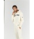 HOODED IVORY BOB SWEATSHIRT NAVY CREW