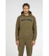HOODED KHAKI BOB SWEATSHIRT NAVY CREW