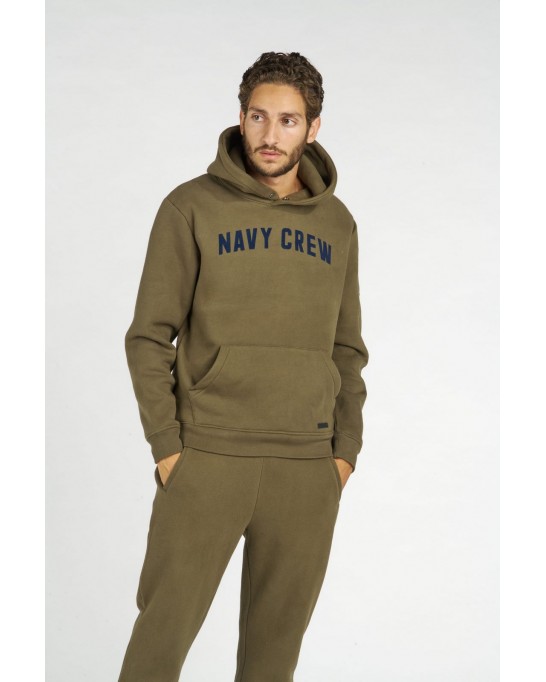 BOB SWEATSHIRT À CAPUCHE KAKI NAVY CREW