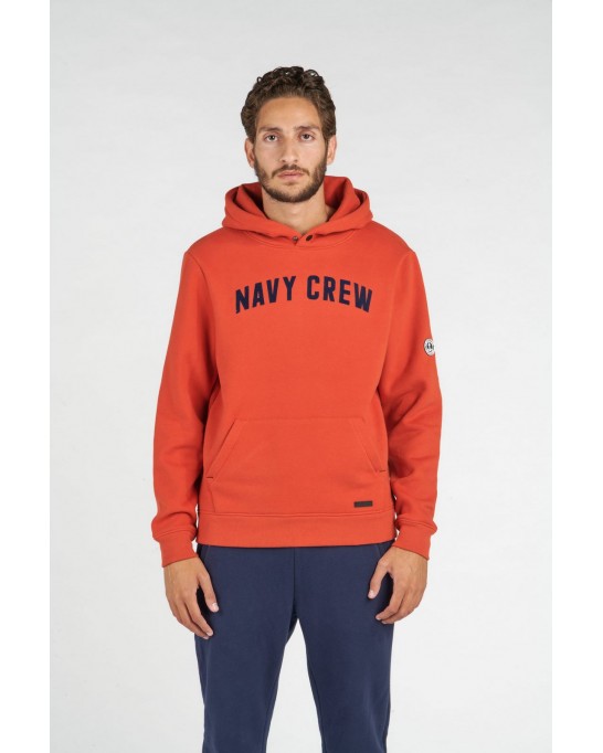 BOB SWEATSHIRT À CAPUCHE ORANGE NAVY CREW