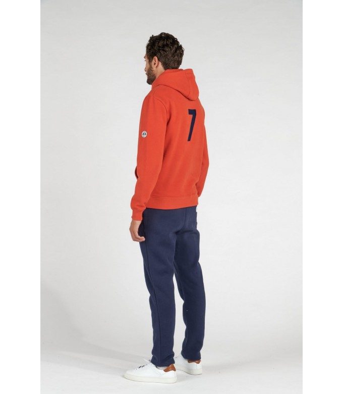 BOB SWEATSHIRT À CAPUCHE ORANGE NAVY CREW