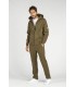 CORK ZIPPED HOODED SWEATSHIRT KHAKI