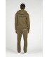 CORK ZIPPED HOODED SWEATSHIRT KHAKI