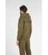CORK ZIPPED HOODED SWEATSHIRT KHAKI