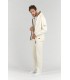 CORK ZIPPED HOODED SWEATSHIRT IVORY