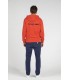 CORK ZIPPED HOODED SWEATSHIRT ORANGE