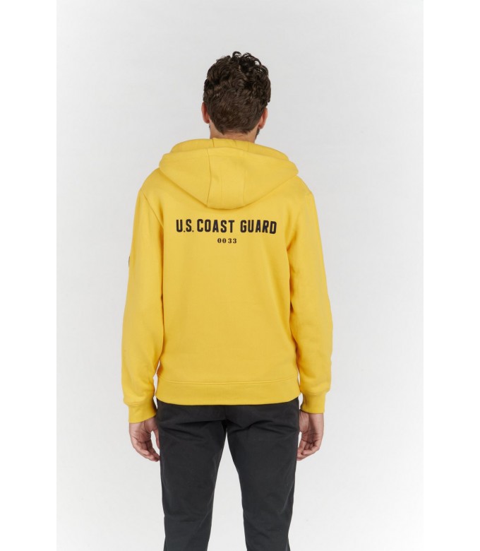 CORK SWEATSHIRT ZIPPÉ À CAPUCHE BANANA