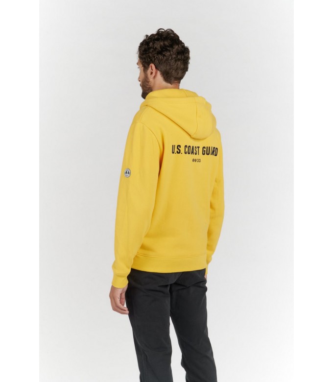 CORK SWEATSHIRT ZIPPÉ À CAPUCHE BANANA