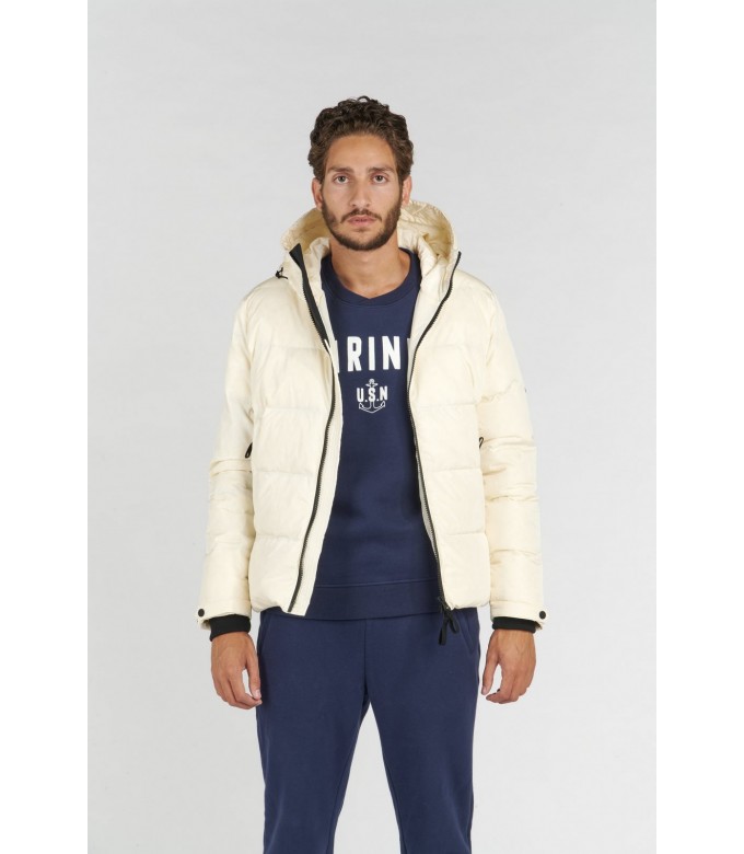 DENVER DOWN JACKET WITH HOOD IVORY