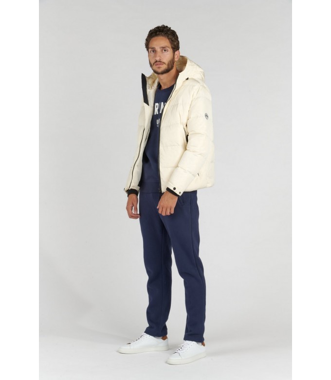 DENVER DOWN JACKET WITH HOOD IVORY