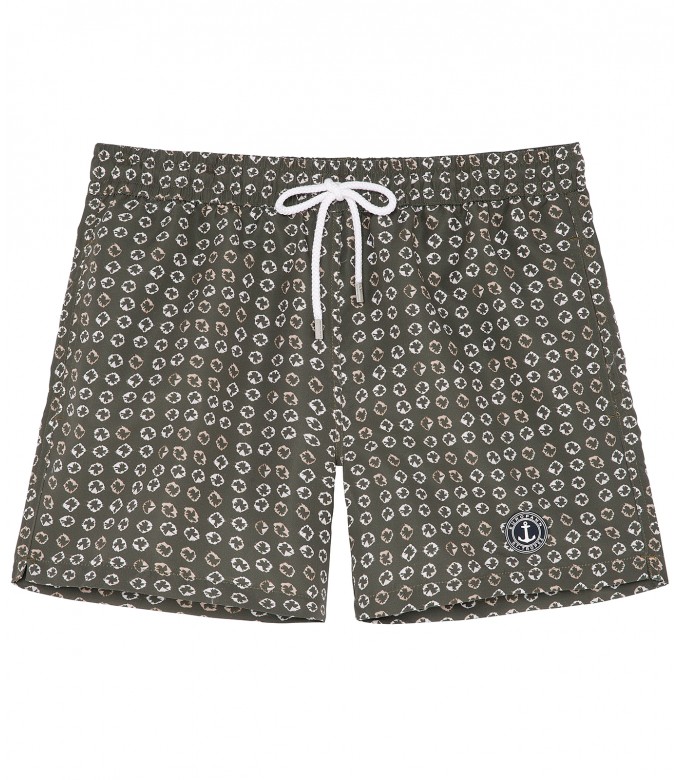 ALVARO - Short de Bain imprime bronze