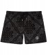 ANDREAS - Short de bain imprimé bandana noir