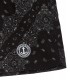 ANDREAS - Short de bain imprimé bandana noir
