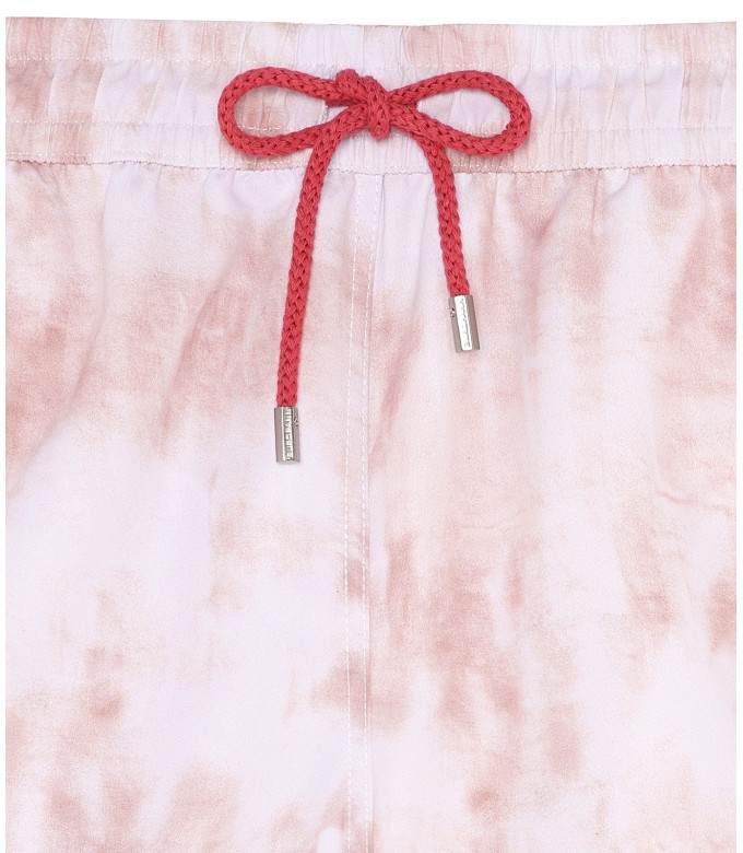 ANGE - Pale tie-dye print swim shorts