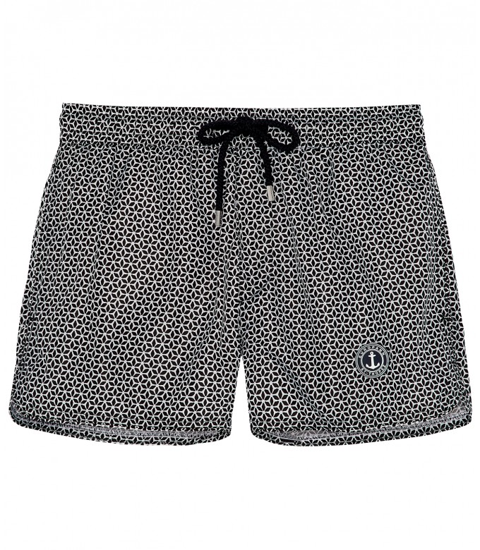 EOL - Black original print swim shorts