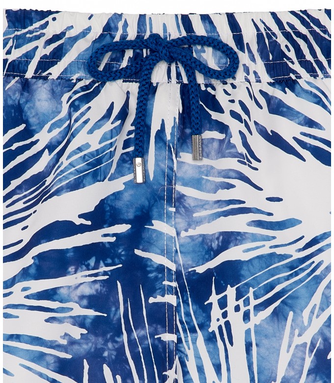 EROS - Short de bain original imprimé indigo