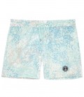ESTEBAN - Original aqua print swim shorts