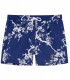 NIKO - Short de bain imprimé fleurie indigo