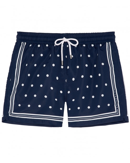 SEVILLE - Short de Bain imprimé marine