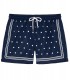 SEVILLE - Navy printed swim shorts