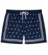 SEVILLE - Navy printed swim shorts
