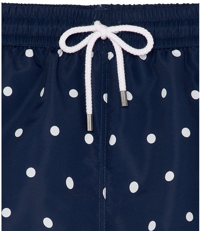 SEVILLE - Navy printed swim shorts