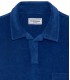 MITCH - Towelling indigo blue polo shirt