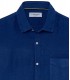 DIVA - Chemise unie lin indigo