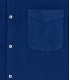 DIVA - Chemise unie lin indigo
