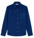 DIVA - Chemise unie lin indigo