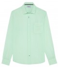 DIVA - Plain linen shirt aqua