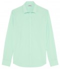 VARDY - Casual aqua cotton voile shirt