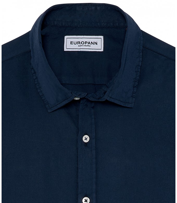 VARDY - Casual cotton voile shirt navy blue