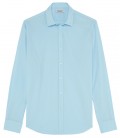 VARDY - Einfarbiges Hemd aus blauem Baumwollsegel