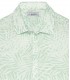 BLAISE - Aqua floral print cotton shirt