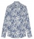 BLAISE - indigo floral print cotton shirt