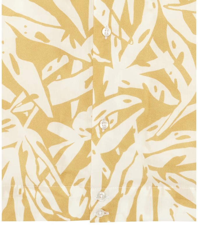 CARLOS - Chemise manches courtes imprimé en coton blond