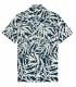 CARLOS - Chemise manches courtes imprimé en coton marine