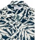 CARLOS - Navy blue Short-sleeved printed cotton shirt