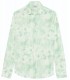 TERRY - Chemise en lin imprimé tye & diy aqua