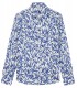 YOKO - White bamboo print linen shirt