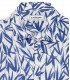 YOKO - White bamboo print linen shirt