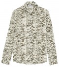 ZACO - White animal print linen shirt