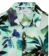 LENNY - Aqua floral print linen shirt