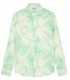 MYLAN - Aqua floral print linen shirt